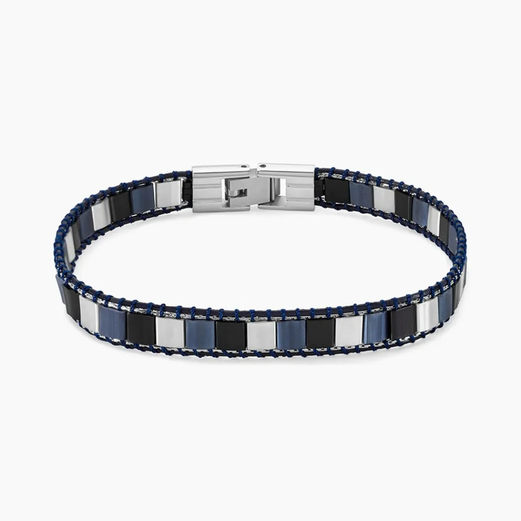 JOURDAN Bracelet Layton Acier Argenté Sale
