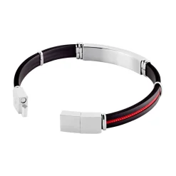 JOURDAN Bracelet Magnus Caoutchouc Bleu New