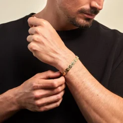 JOURDAN Bracelet Manathan Acier Doré Best