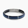 JOURDAN Bracelet Marin Cuir Multicolore Outlet