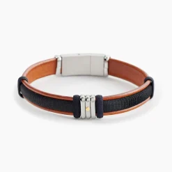 JOURDAN Bracelet Orso Cuir Multicolore Online
