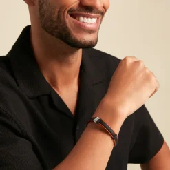 JOURDAN Bracelet Orso Cuir Multicolore Online