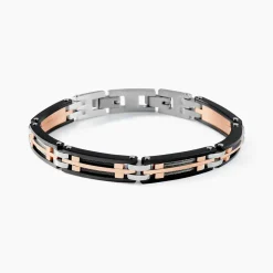 JOURDAN Bracelet Priam acier bicolore Hot