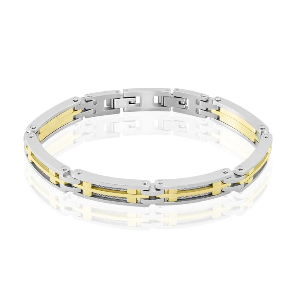 JOURDAN Bracelet Priam Acier Bicolore
