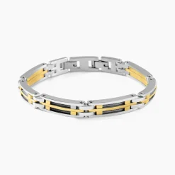 JOURDAN Bracelet Priam acier bicolore