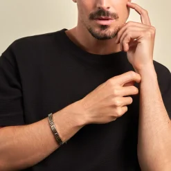 JOURDAN Bracelet Priam acier bicolore