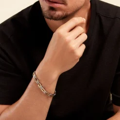 JOURDAN Bracelet Wild Acier Blanc Et Jaune acier bicolore Discount