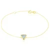 Histoire d'Or Bracelet Juliete Or Jaune Aigue Marine Discount