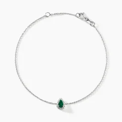 Histoire d'Or Bracelet Juliettina Et Diamant or blanc emeraude Best