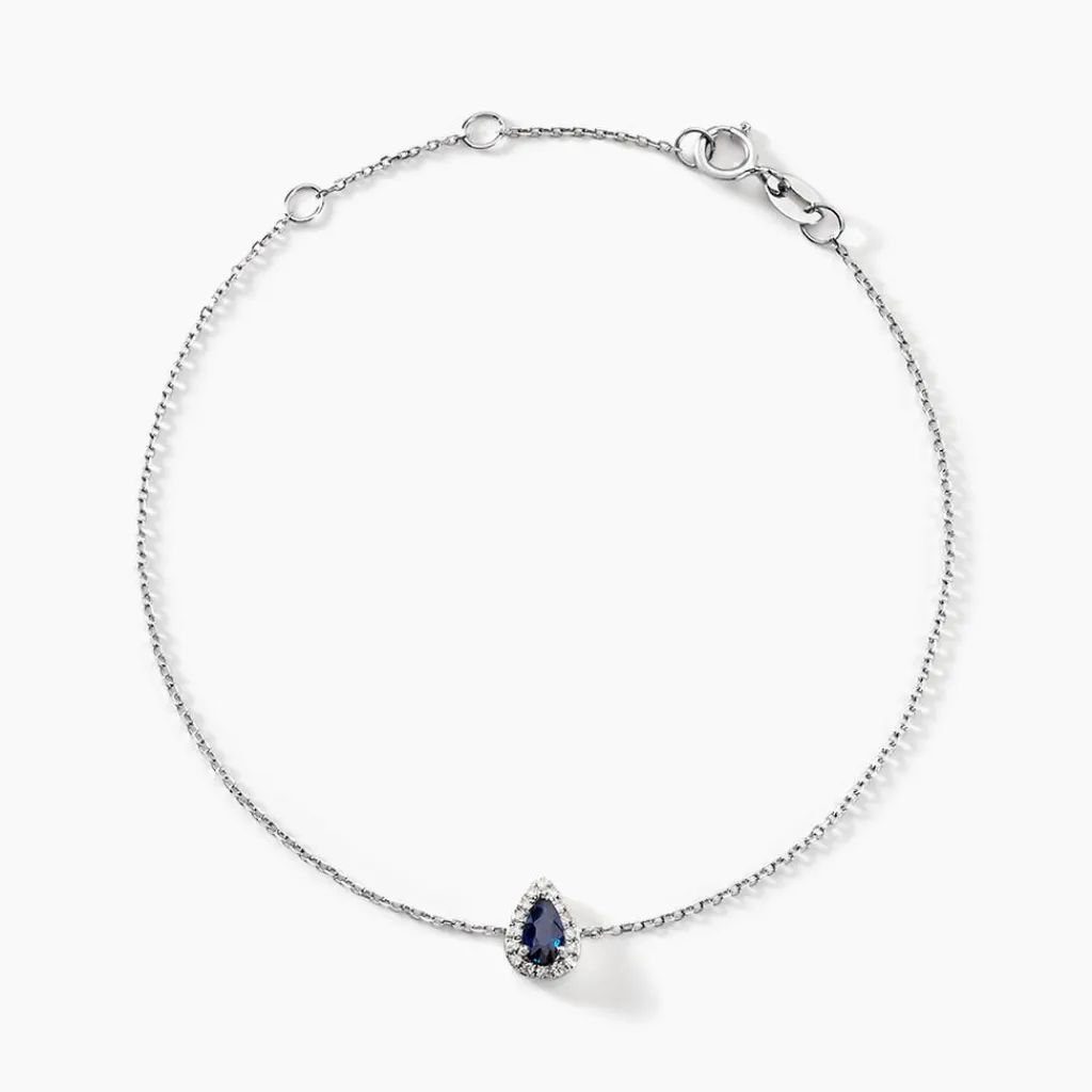 Histoire d'Or Bracelet Juliettina Et Diamant or blanc saphir