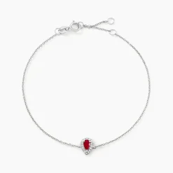 Histoire d'Or Bracelet Juliettina Et Diamant or blanc rubis Discount