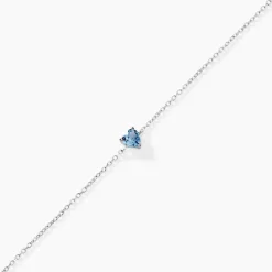 Histoire d'Or Bracelet Kelvyn Argent Blanc Oxyde De Zirconium argent blanc oxyde bleu sky Online