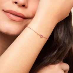 Histoire d'Or Bracelet Kelvyn Argent Rose Oxyde De Zirconium argent rose oxyde rose