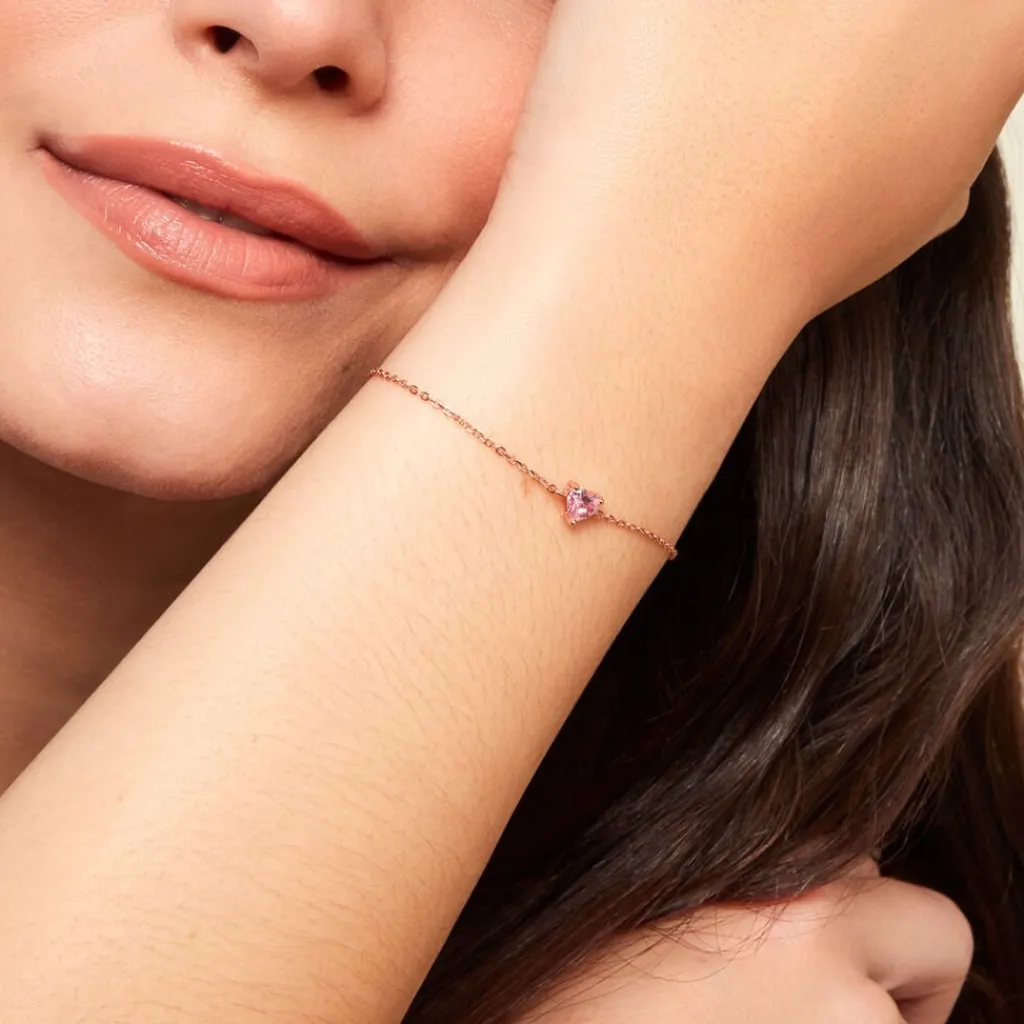 Histoire d'Or Bracelet Kelvyn Argent Rose Oxyde De Zirconium argent rose oxyde rose