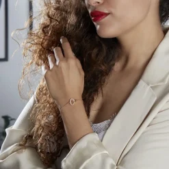 Histoire d'Or Bracelet Kimberlie Plaqué Or Jaune Oxyde De Zirconium New