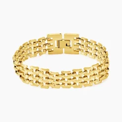 Histoire d'Or Bracelet Lady Code Acier Jaune Sale