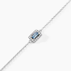 Histoire d'Or Bracelet Laurine Argent Blanc Oxyde De Zirconium argent blanc oxyde bleu sky Outlet