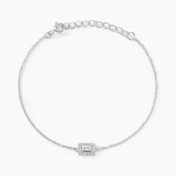 Histoire d'Or Bracelet Laurine De Zirconium argent blanc oxyde Discount