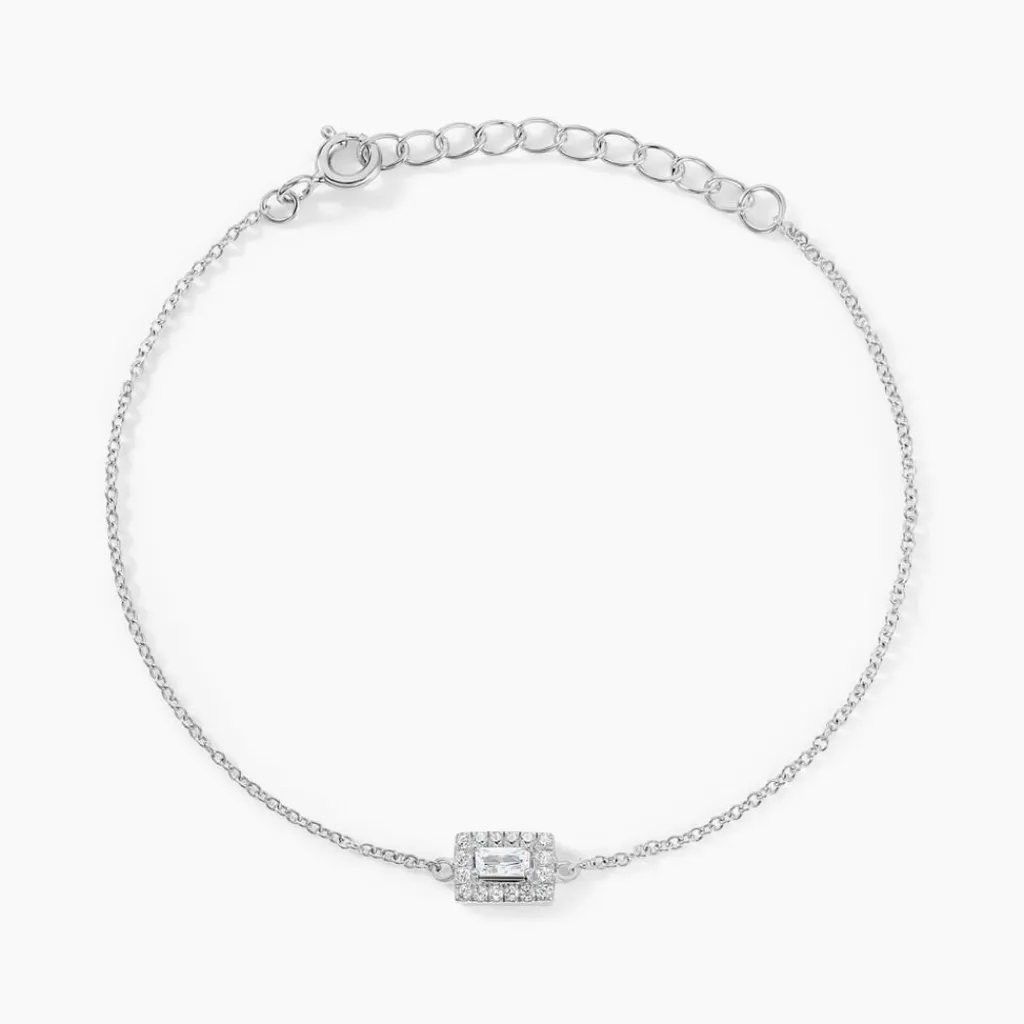 Histoire d'Or Bracelet Laurine De Zirconium argent blanc oxyde Discount