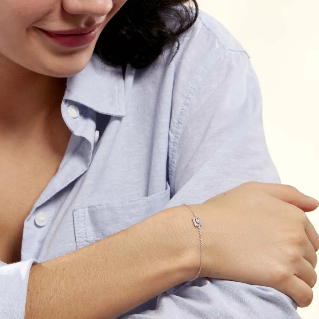 Histoire d'Or Bracelet Laurine De Zirconium argent blanc oxyde Discount