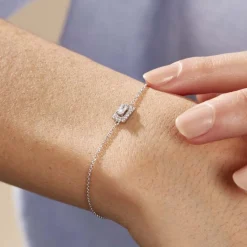 Histoire d'Or Bracelet Laurine De Zirconium argent blanc oxyde Discount