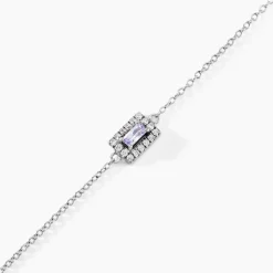 Histoire d'Or Bracelet Laurine Argent Blanc Oxyde De Zirconium argent blanc oxyde violet Sale