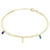 Histoire d'Or Bracelet Lavender Or Jaune Améthyste Topaze Best