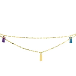 Histoire d'Or Bracelet Lavender Or Jaune Améthyste Topaze Best