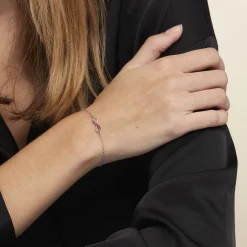 Histoire d'Or Bracelet Leevi Argent Blanc Clearance