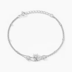 Histoire d'Or Bracelet Leila Argent Blanc Oxyde De Zirconium New