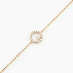 Histoire d'Or Bracelet Lila Plaqué Or Jaune Oxyde De Zirconium Outlet