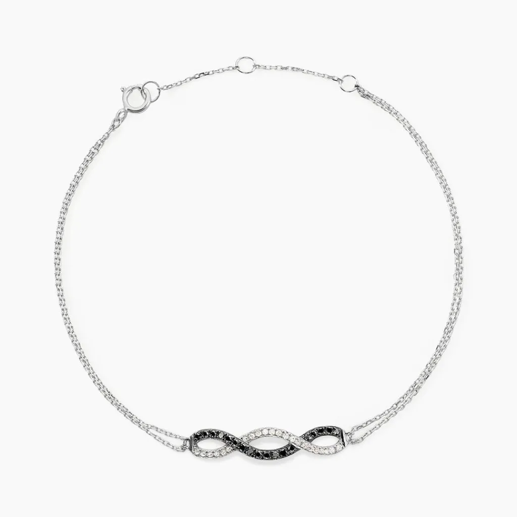 Histoire d'Or Bracelet Lilybeth Or Blanc Diamant Clearance