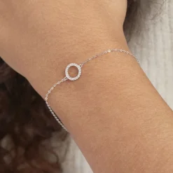 Histoire d'Or Bracelet Lim De Zirconium or blanc oxyde Discount