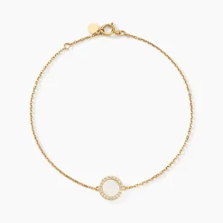 Histoire d'Or Bracelet Lim De Zirconium or jaune oxyde Outlet