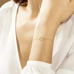 Histoire d'Or Bracelet Lim De Zirconium or jaune oxyde Outlet