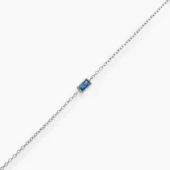 Histoire d'Or Bracelet Lipa Argent Blanc Oxyde De Zirconium argent blanc oxyde bleu sky Discount