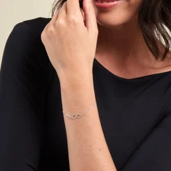 Histoire d'Or Bracelet Lirael Argent Blanc New