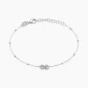 Histoire d'Or Bracelet Lizéa Argent Blanc Outlet
