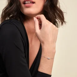 Histoire d'Or Bracelet Lizéa Argent Blanc Outlet