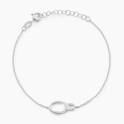 Histoire d'Or Bracelet Loline Argent Blanc Oxyde De Zirconium Best