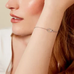 Histoire d'Or Bracelet Loline Argent Blanc Oxyde De Zirconium Best