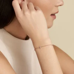 Histoire d'Or Bracelet Lorena Argent Rose Oxyde De Zirconium argent rose oxyde zirconium New