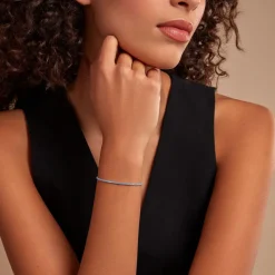 Histoire d'Or Bracelet Lou-anne Argent Blanc Oxyde De Zirconium argent blanc oxyde turquoise Outlet