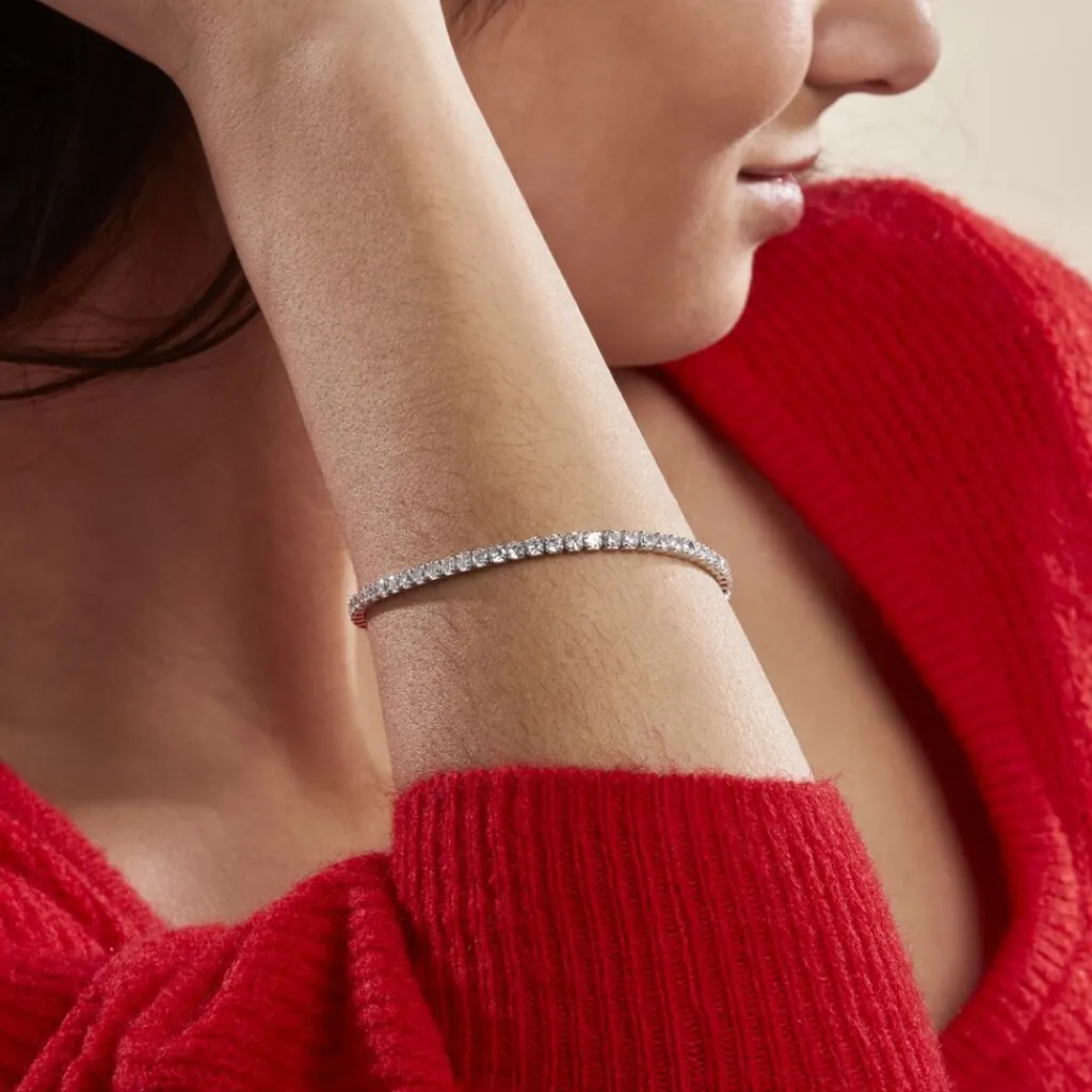 Histoire d'Or Bracelet Lou-anne Argent Blanc Oxyde De Zirconium Blanc argent blanc oxyde zirconium Clearance