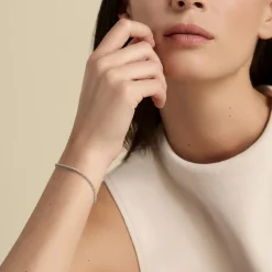 Histoire d'Or Bracelet Lou-anne Argent Blanc Oxyde De Zirconium argent blanc oxyde zirconium Sale