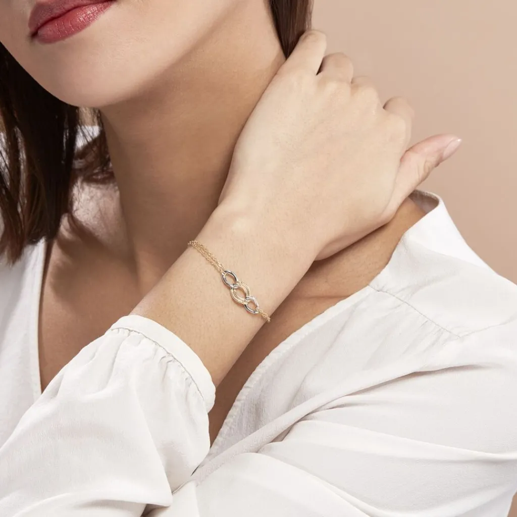 Histoire d'Or Bracelet Louisa Or Bicolore Clearance