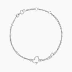 Histoire d'Or Bracelet Louise Or Blanc Diamant Outlet