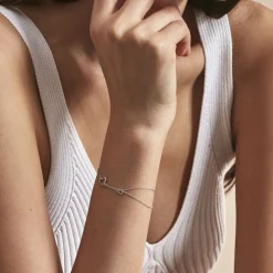 Histoire d'Or Bracelet Louise Or Blanc Diamant Outlet