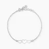 Histoire d'Or Bracelet Love Love Argent Blanc Outlet