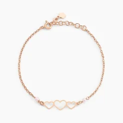 Histoire d'Or Bracelet Love Love Argent Rose Oxyde De Zirconium argent rose oxyde rose Hot